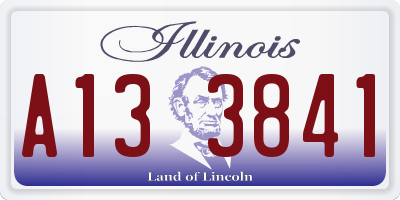 IL license plate A133841