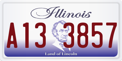 IL license plate A133857