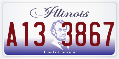 IL license plate A133867