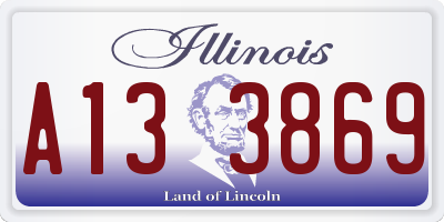 IL license plate A133869