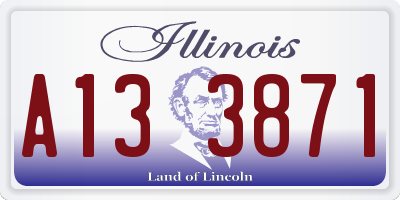 IL license plate A133871