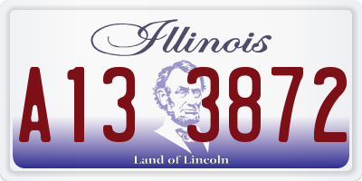 IL license plate A133872