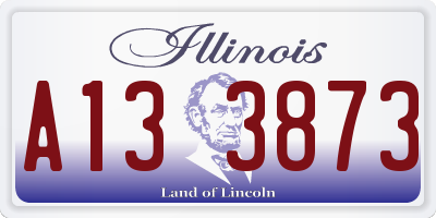 IL license plate A133873