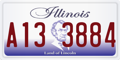IL license plate A133884