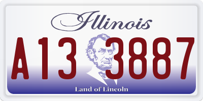 IL license plate A133887