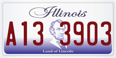 IL license plate A133903
