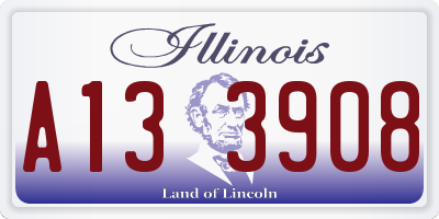 IL license plate A133908