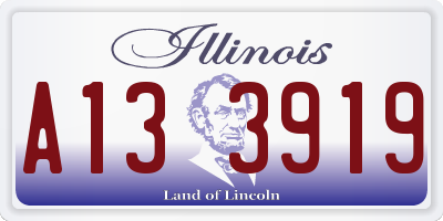 IL license plate A133919