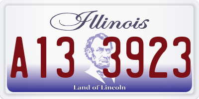 IL license plate A133923