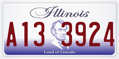 IL license plate A133924