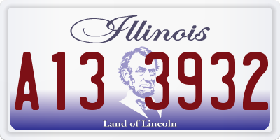 IL license plate A133932
