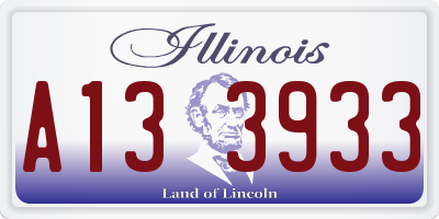 IL license plate A133933