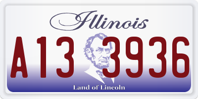 IL license plate A133936