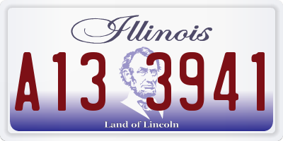 IL license plate A133941