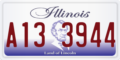 IL license plate A133944