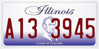 IL license plate A133945
