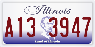 IL license plate A133947