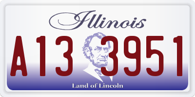 IL license plate A133951