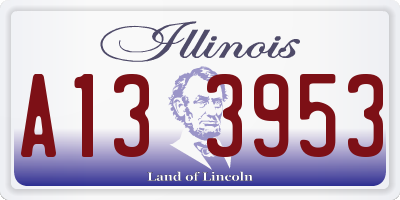 IL license plate A133953