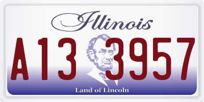 IL license plate A133957