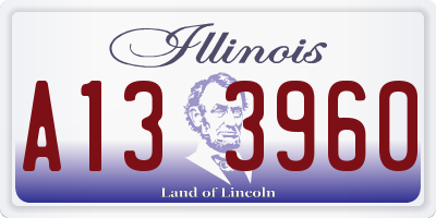 IL license plate A133960