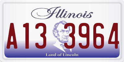 IL license plate A133964