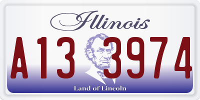 IL license plate A133974