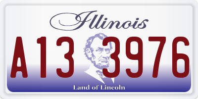 IL license plate A133976
