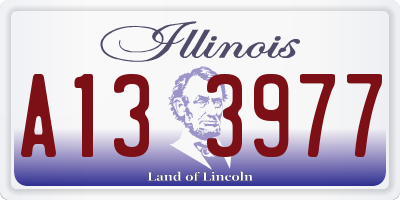 IL license plate A133977