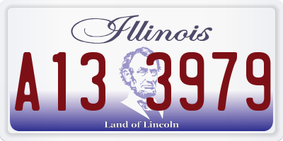 IL license plate A133979