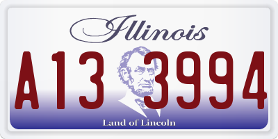 IL license plate A133994