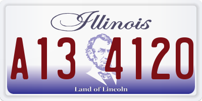 IL license plate A134120