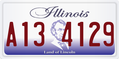 IL license plate A134129