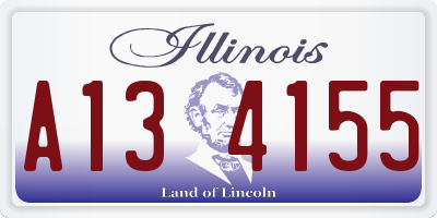 IL license plate A134155