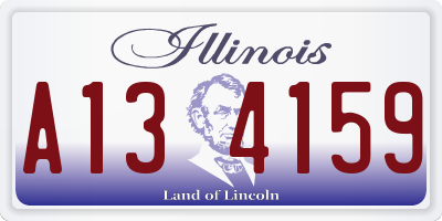 IL license plate A134159
