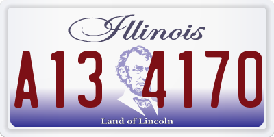 IL license plate A134170