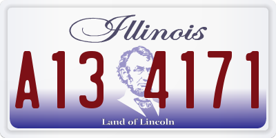 IL license plate A134171