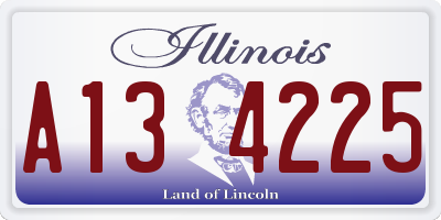 IL license plate A134225