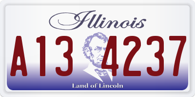 IL license plate A134237