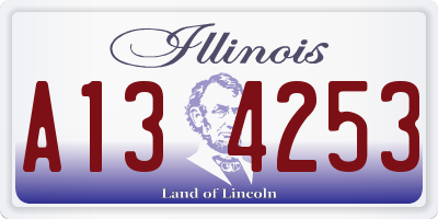IL license plate A134253