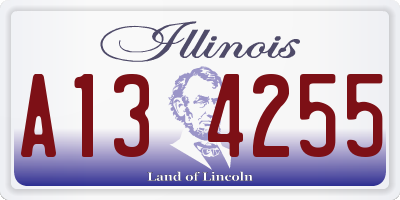 IL license plate A134255