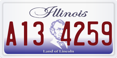 IL license plate A134259