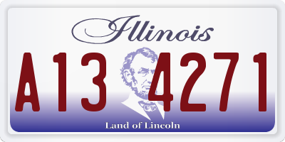 IL license plate A134271