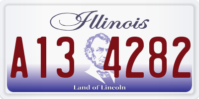 IL license plate A134282