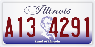 IL license plate A134291