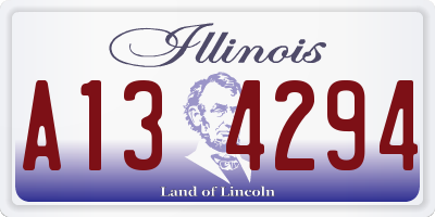 IL license plate A134294