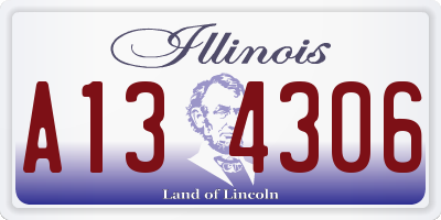 IL license plate A134306