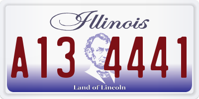 IL license plate A134441