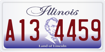 IL license plate A134459