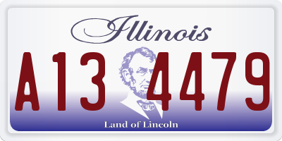 IL license plate A134479